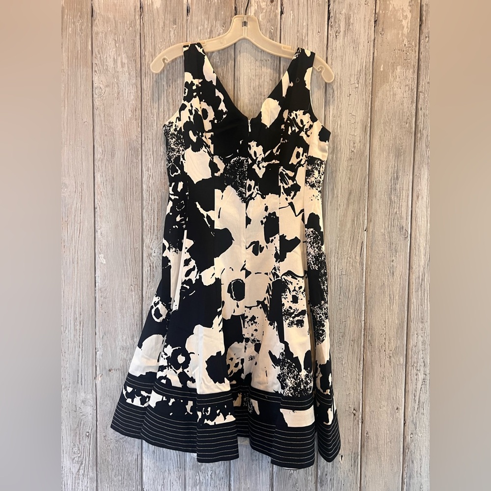 Nine West Black and White Floral Dress - Picture 2 of 8